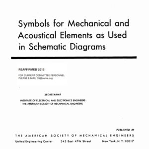 ASME Y32.18-1972(R2013) Symbols for Mechanical and Acoustical Elements as Used schematic diagram